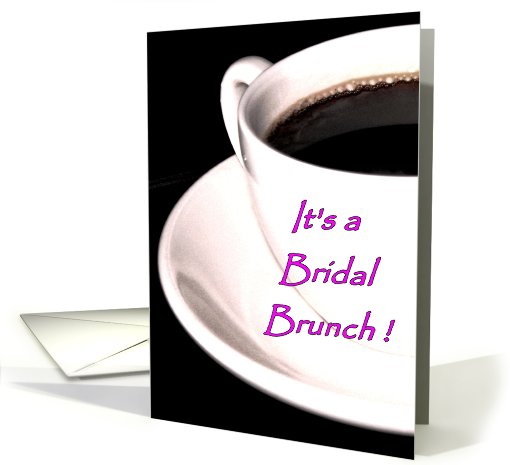 Bridal Brunch Invitation Coffee Cup card (826111)