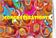 Congratulations High School College Cosmetology Graduation Nail Polish card