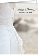 Always and Forever Beautiful Bride Wedding Anniversary For Wife card