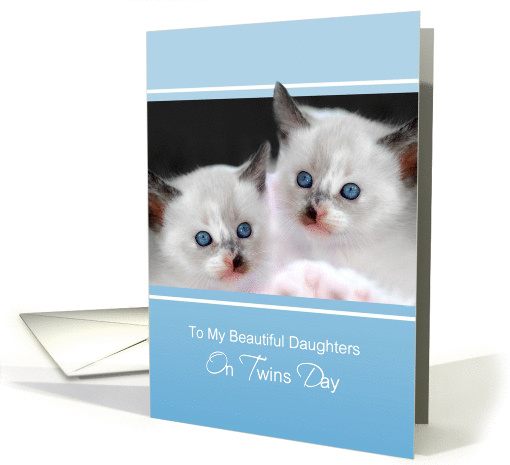My Daughters On Twins Day, Two Cute Siamese Kittens With... (821386)