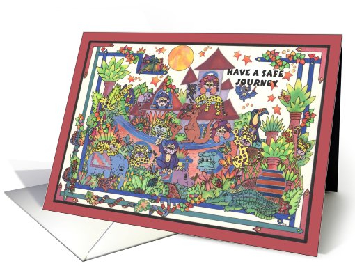Jungle Noah,Safe Journey! card (806849)
