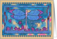 Dragonfly Thank you for your support card