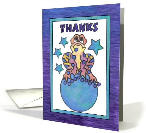 Blue Moon Baby Frog (thank you) card (807103)