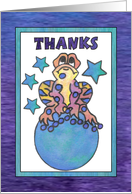 Blue Moon Baby Frog (thank you) card