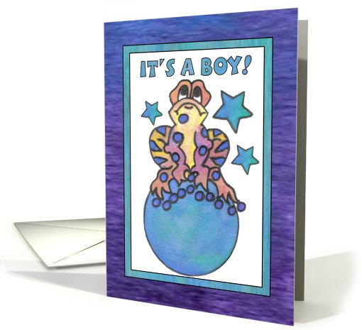 Blue Moon Baby Frog , (It's a boy) card (814804)