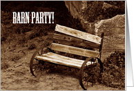 Barn Party Invitation card