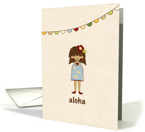 Aloha - Hello - Goodbye card (816226)