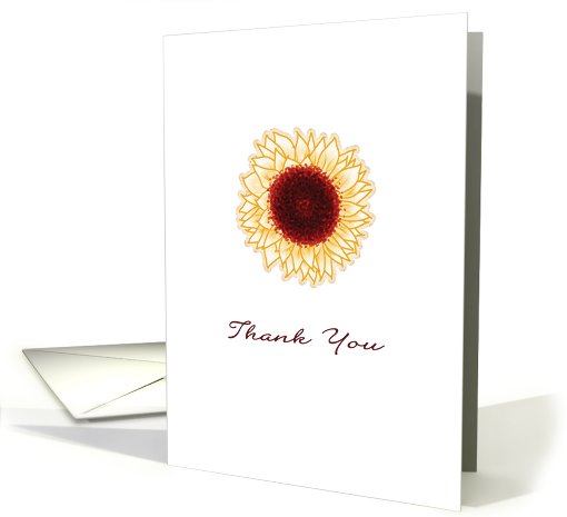 Sunflower Thank You card (816254)