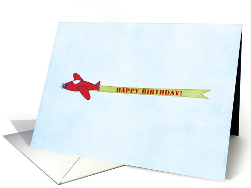 Happy Birthday Airplane card (816635)