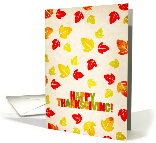 Happy Thanksgiving Leaves card (879612)