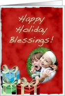 Happy Holidays-presents, Photo Cards