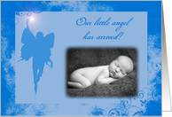Birth Announcement-boy photo card
