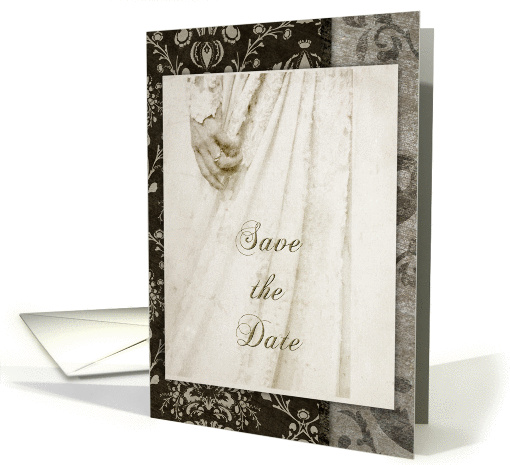 Save the Date-antique vintage wedding announcement card (901839)