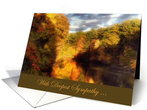Deepest Sympathy-Autumn scene card (901850)