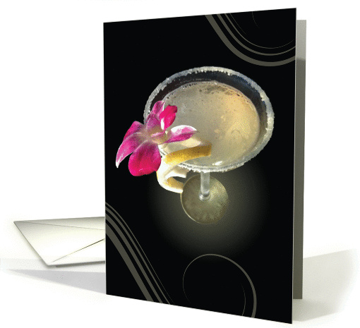 Cocktail with a Twist of Lemon. card (864437)
