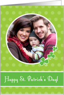 St. Patrick’s Day Polka Dots & Shamrocks Photo Card