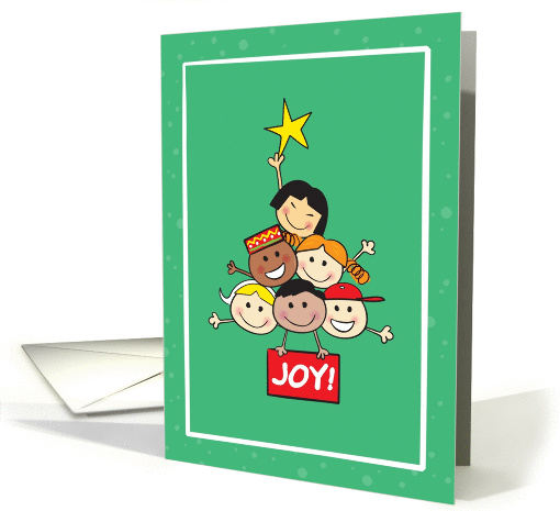 Joy to the World, International Children Christmas Holiday card