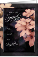 Sympathy Loss of Grandfather, Peach Garden Phlox card