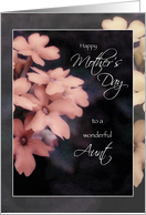 Mother’s Day Card for Aunt, Peach Garden Phlox Flowers card