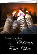 Son and Wife Christmas Eve Anniversary card