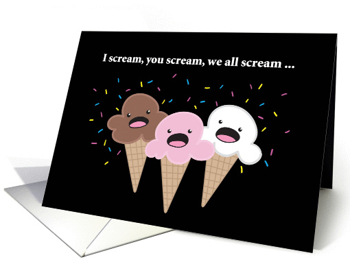 Happy Birthday from All of Us, Ice Cream Cones card (1419512)
