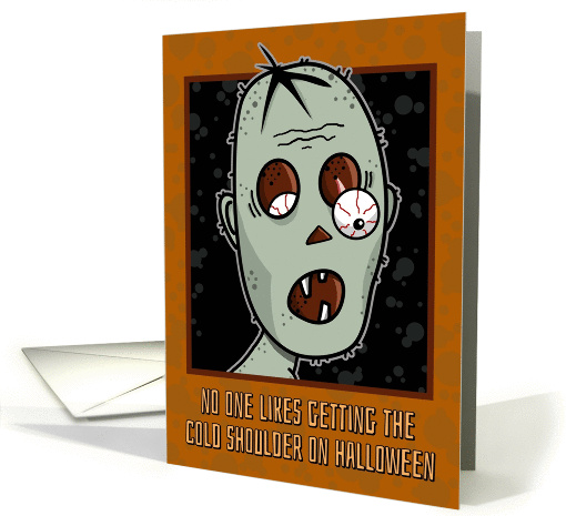 Halloween, Humorous Cold Shoulder Zombie card (1443800)