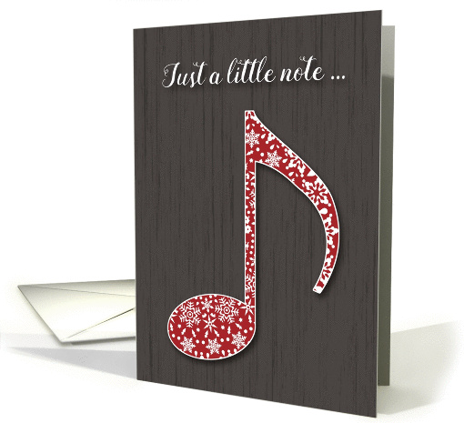 Snowflake Music Note Christmas card (1452390)