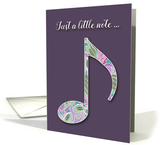 Music Note Thank You card (1452394)