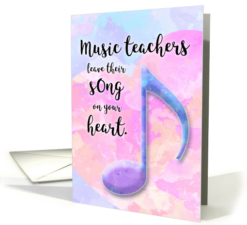 Happy Birthday Music Teacher card (1454418)
