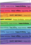 Watercolor Rainbow Birthday card