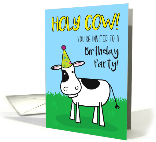 Holy Cow, Birthday Party Invitation card (1565616)