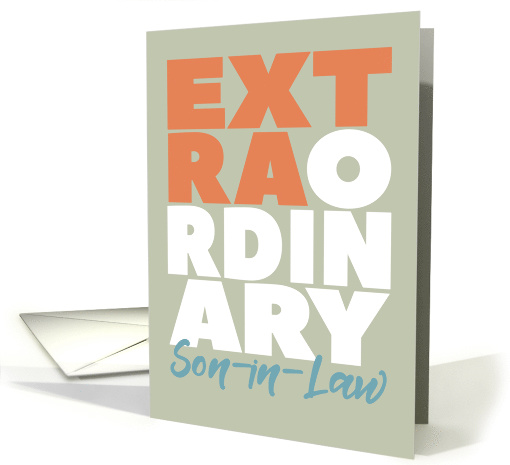 Extraordinary Son-in-Law Birthday card (1567016)