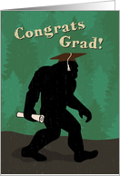 Funny Bigfoot Graduation card