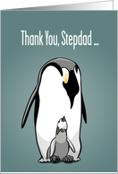 Father’s Day Stepdad Arctic Wildlife Emperor Penguins card