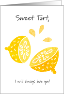 Sweet Tart Anniversary Cute and Punny Lemons card