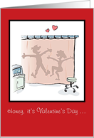 Valentine’s Day, Humorous, Let’s Get Physical (s) card