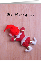 Humorous Tacky Elf Photo Christmas Card