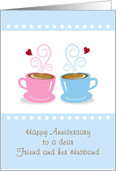 Friend and Husband Anniversary, Whole Latte Love, Card