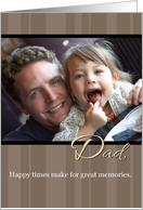 Dad Father’s Day, Happy Times, Memories Photo Card