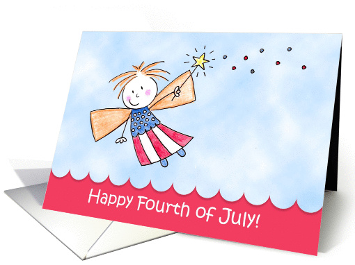 Fourth of July Cute Fairy card (935301)