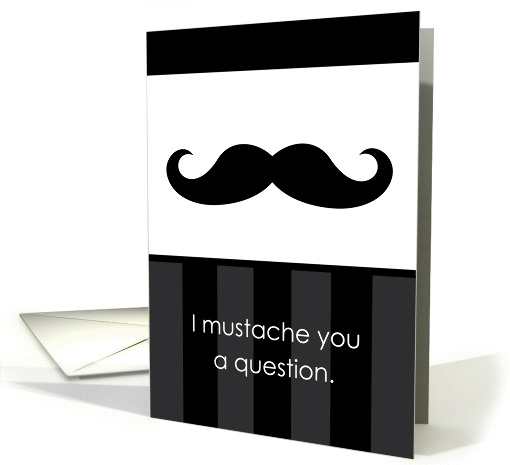 Wedding Party Invitation, Mustache Best Man Request card (935515)