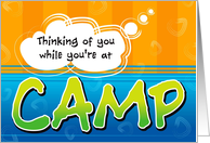 Cool Thinking of You While You’re at Camp Card