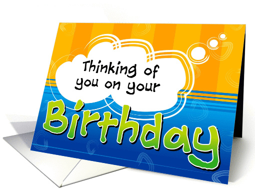 Colorful, Thinking of You, Miss You, Birthday, card (936696)