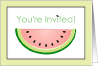 Labor Day Picnic Invitation, Watermelon Seeds Card