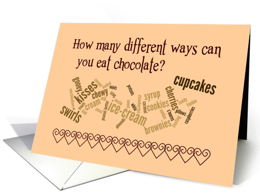 National Chocolate Day - How Many Different Ways card (827970)