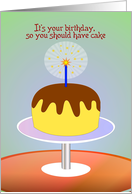 Happy Birthday, Can’t Have Your Cake and Eat it Too! card