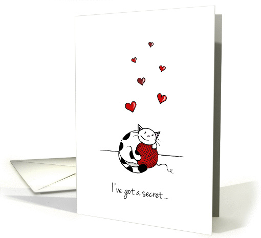 Secret Valentine - Valentine's Day Card - Cute cat hugs... (1414710)