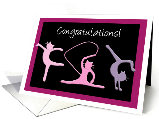 Congratulations gymnastics competition - Gymnast cats do... (863363)