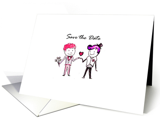 Two Grooms - Save the Date card (1375852)