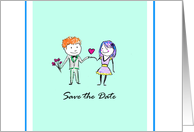 Bride and Groom - Save the Date card